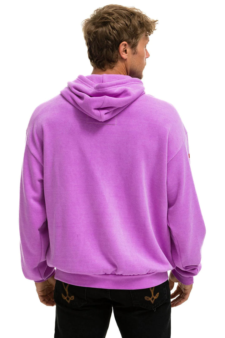 Aviator Nation Relaxed Pullover Hoodie - Neon Purple