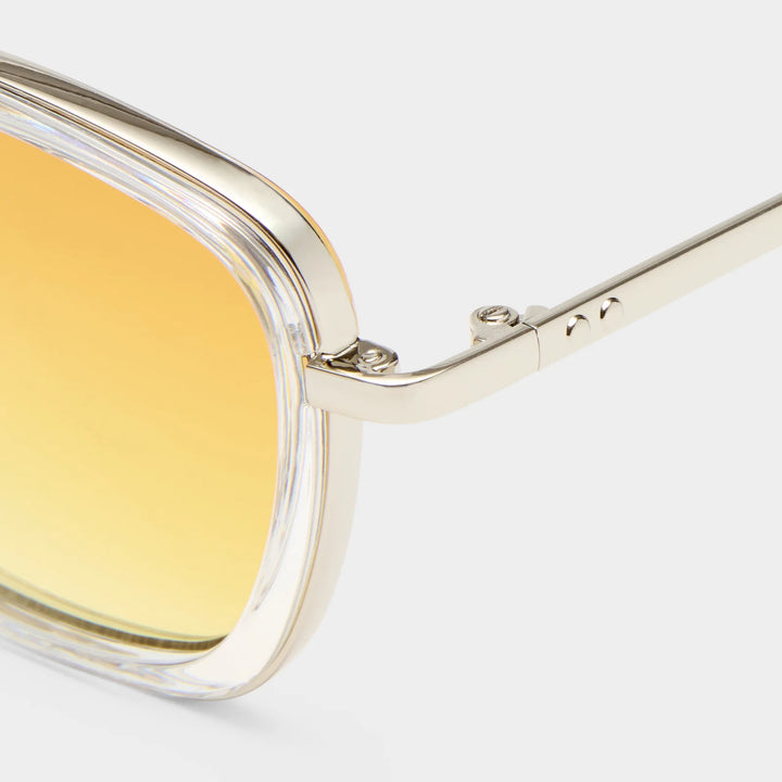 Le Specs Diametric - Silver Crystal Clear