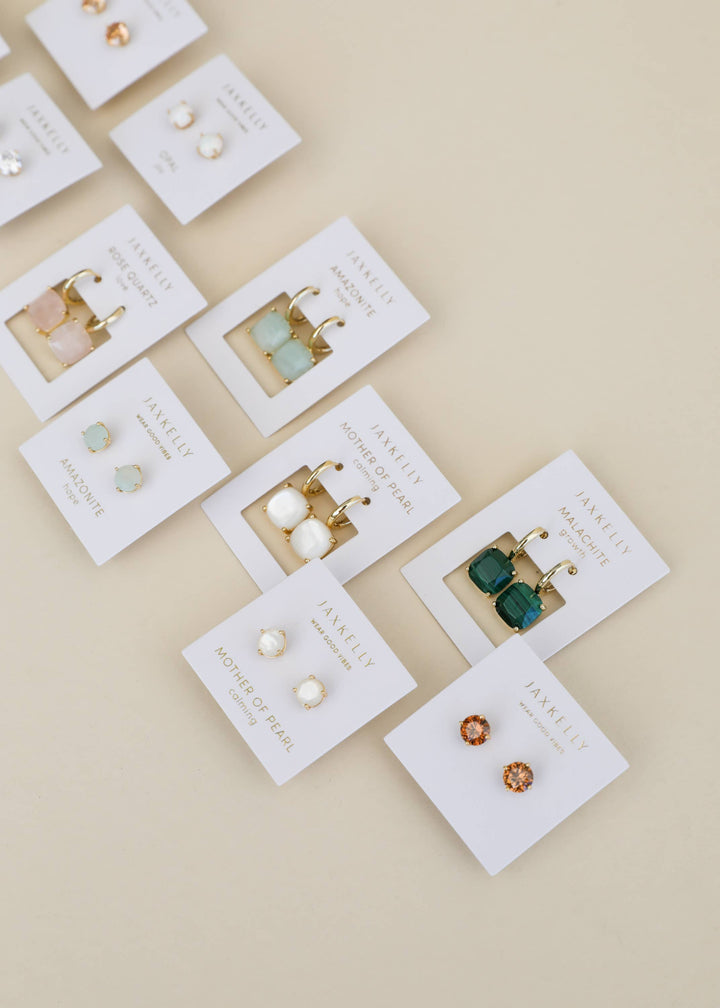 JaxKelly - Gemstone Mini Drop - Amazonite