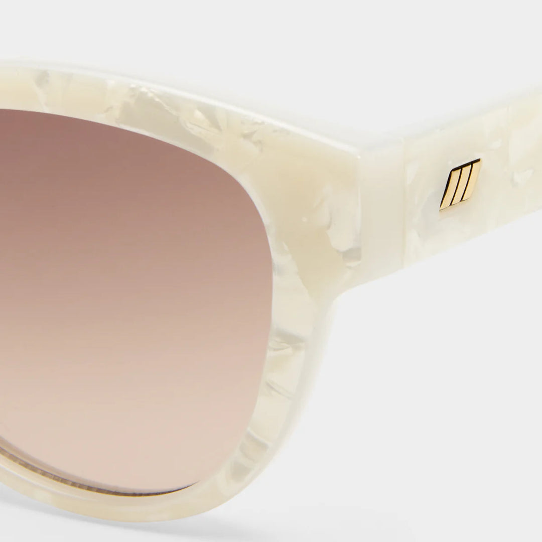 Le Specs Majestic - White Marble