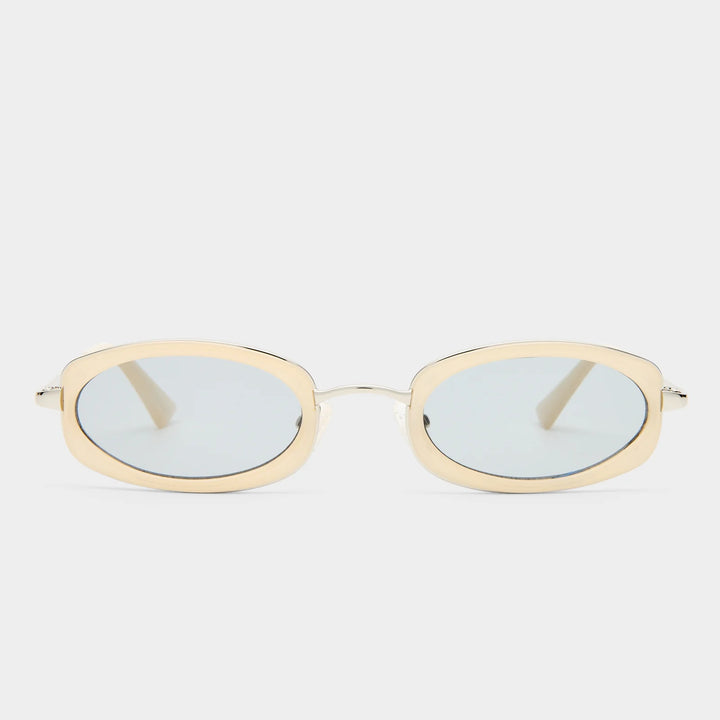 Le Specs Mecharo - Silver Milky Butter