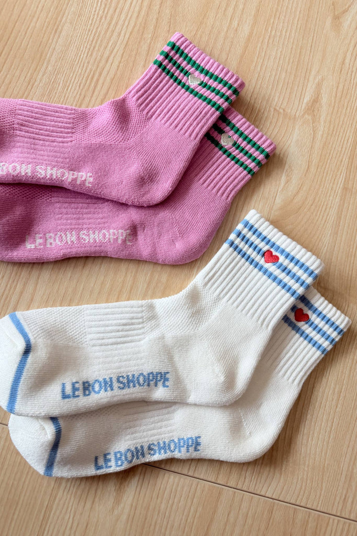 Le Bon Shoppe - Heart Embroidered Girlfriend socks