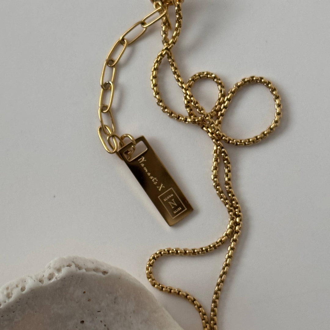 Namaste Jewelry - Rose Necklace- Gold