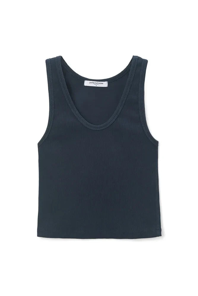 perfectwhitetee Blondie Tank - Navy