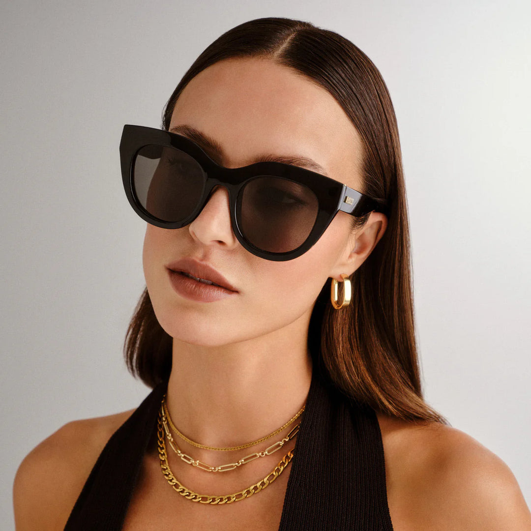 Le Specs Air Heart - Black Gold