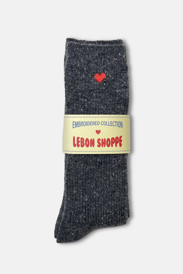 Le Bon Shoppe  Embroidered Snow Socks