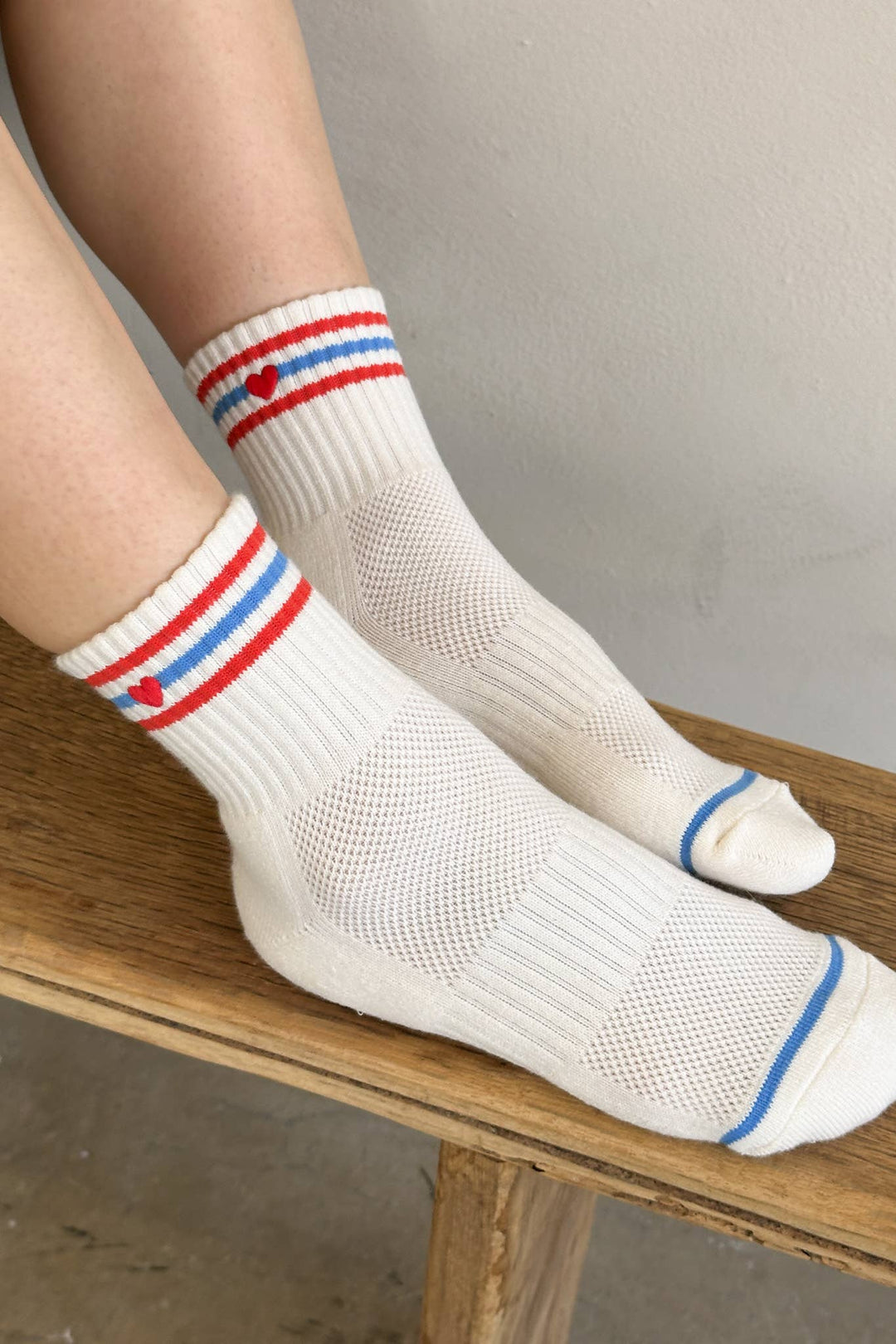Le Bon Shoppe - Heart Embroidered Girlfriend socks