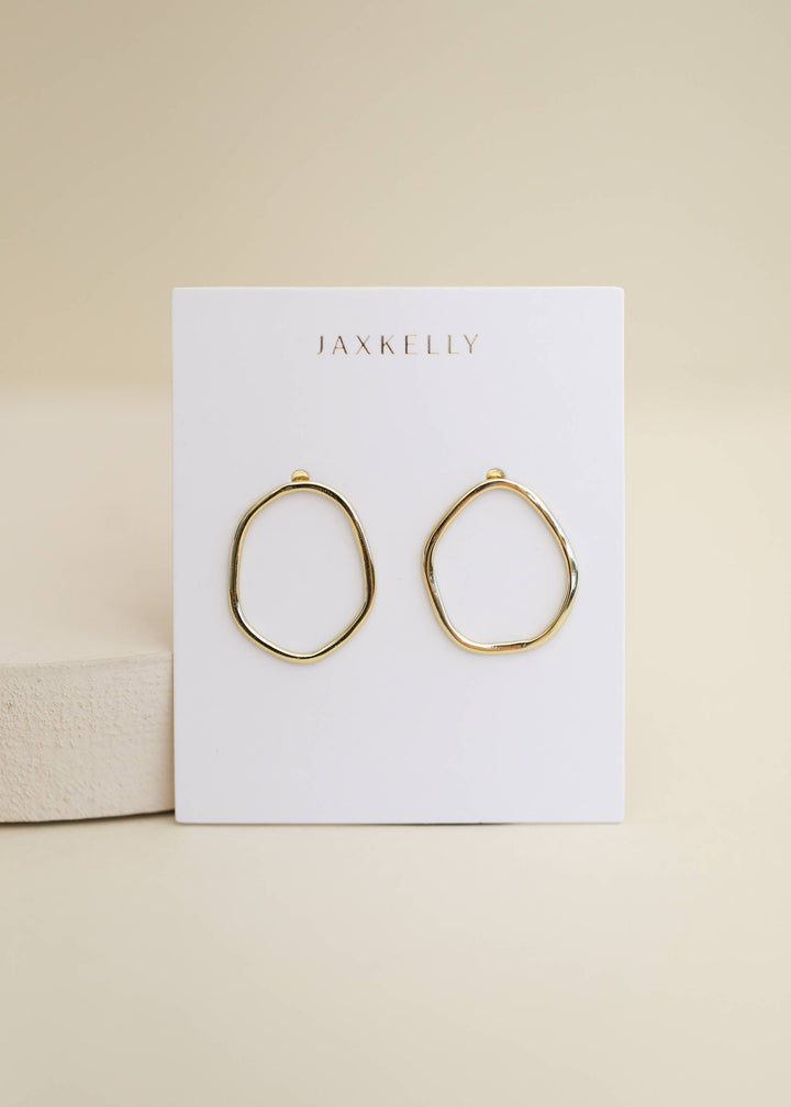 JaxKelly - Gold Organic Hoop