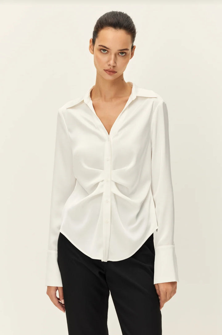 Elodie Canal Pleated Shirt