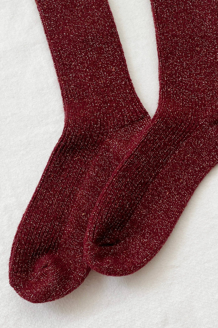 Le Bon Shoppe Winter Sparkle Socks: Nutmeg