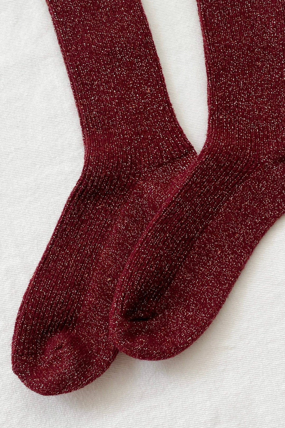 Le Bon Shoppe Winter Sparkle Socks: Wine