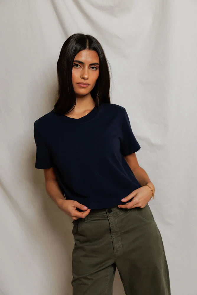perfectwhitetee Cher ringspun cotton crew tee