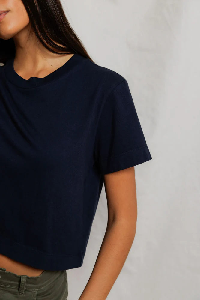 perfectwhitetee Cher ringspun cotton crew tee