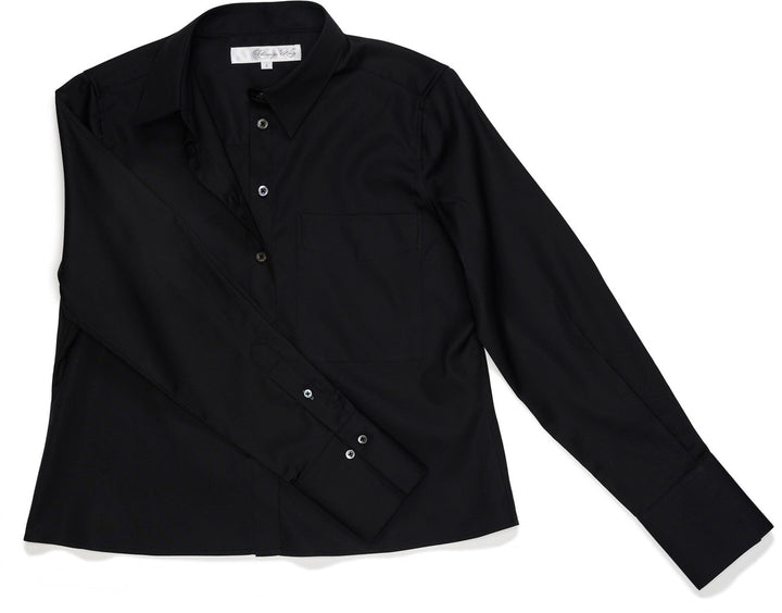 Claridge + King The Crop Shirt Black