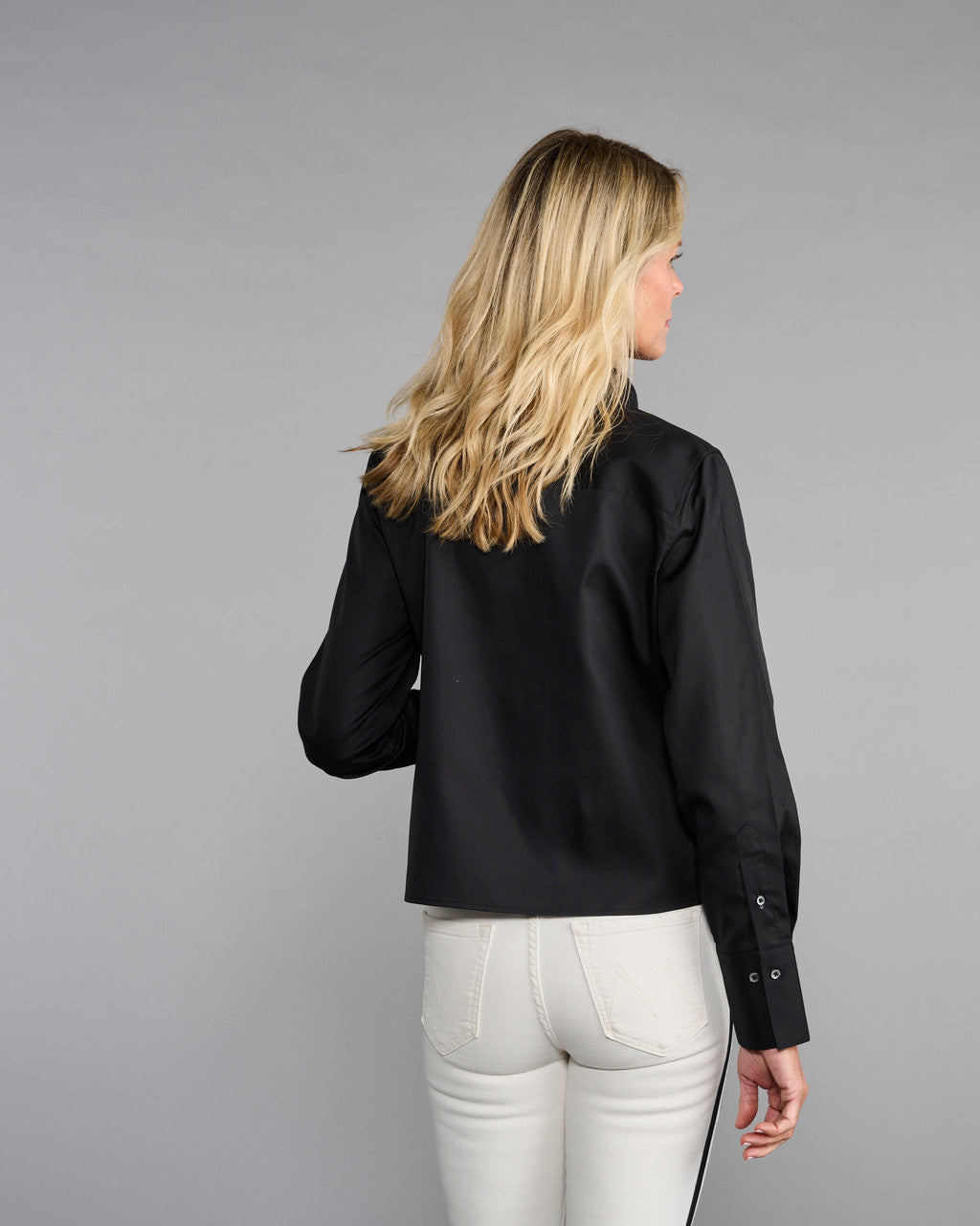 Claridge + King The Crop Shirt Black