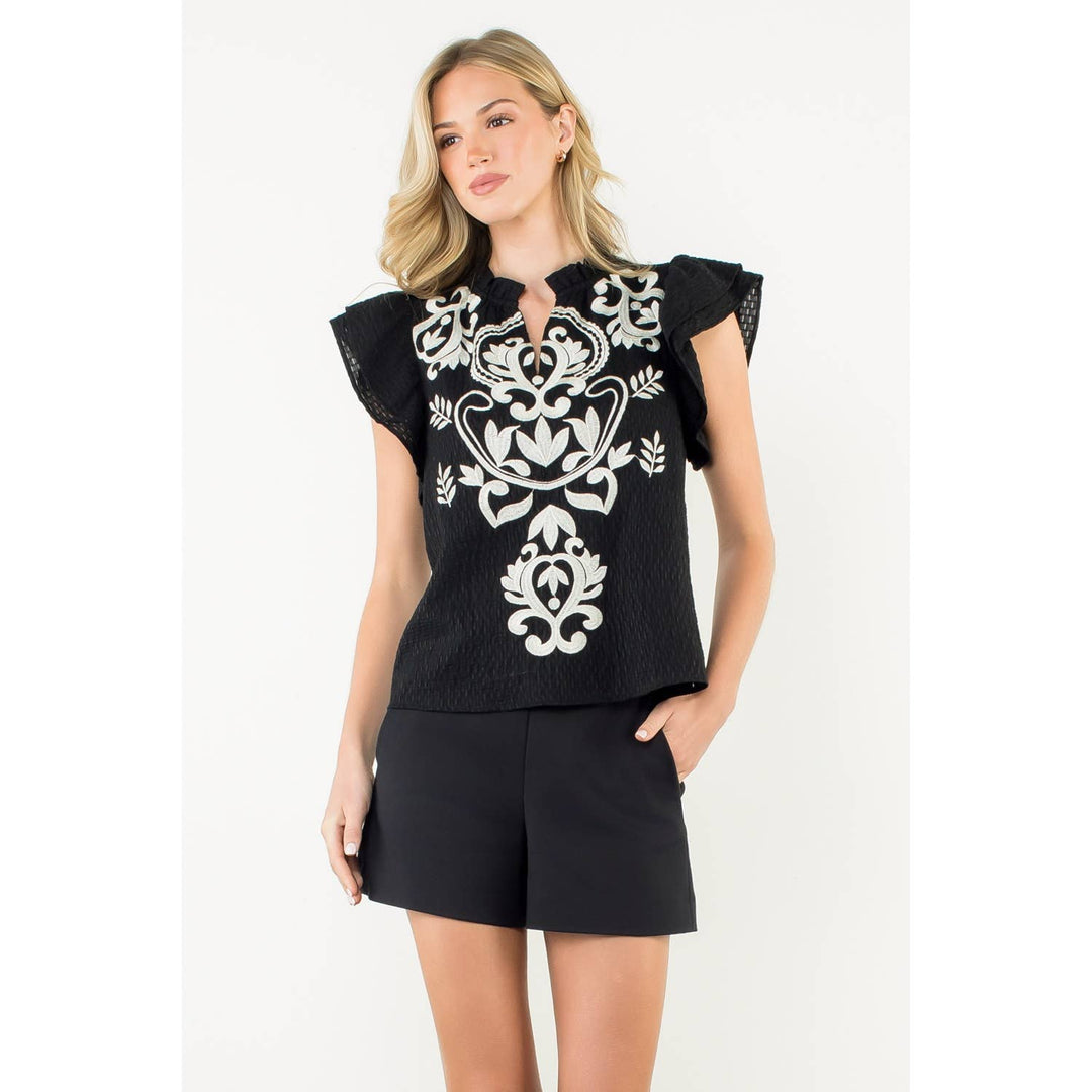THML WCT3163 Flutter Sleeve Top