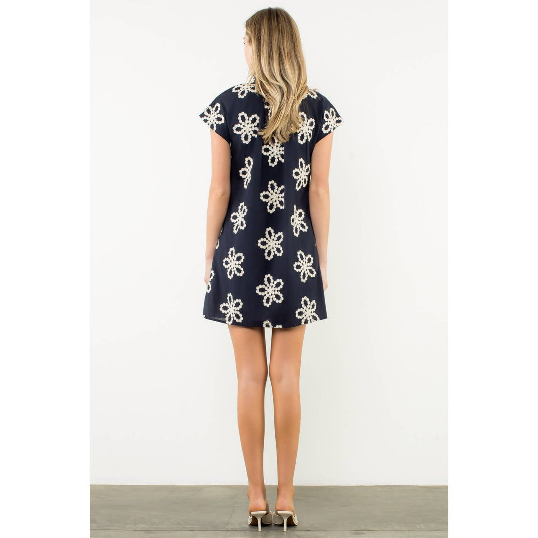 THML FTM3120 Ruffle Collar Dress