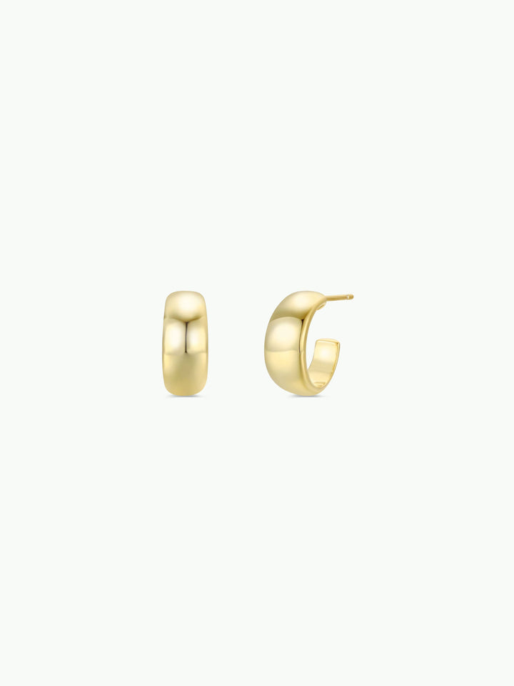 JaxKelly - Gold Hoop - Wide - Gold Earrings