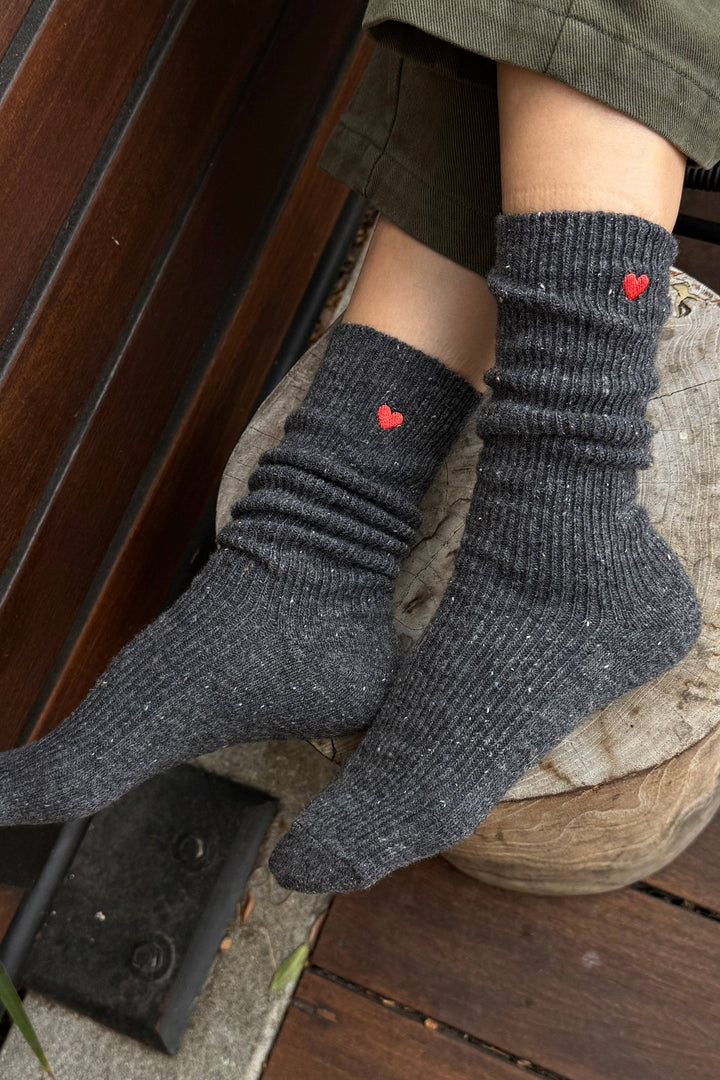 Le Bon Shoppe  Embroidered Snow Socks