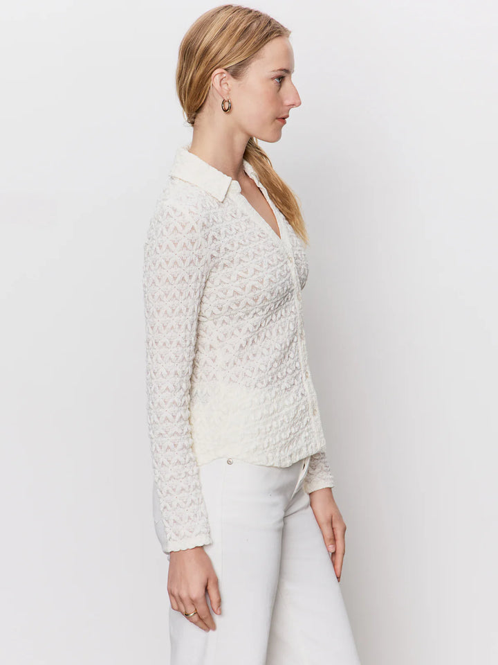 Sanctuary Dreamgirl Lace Button Up Top