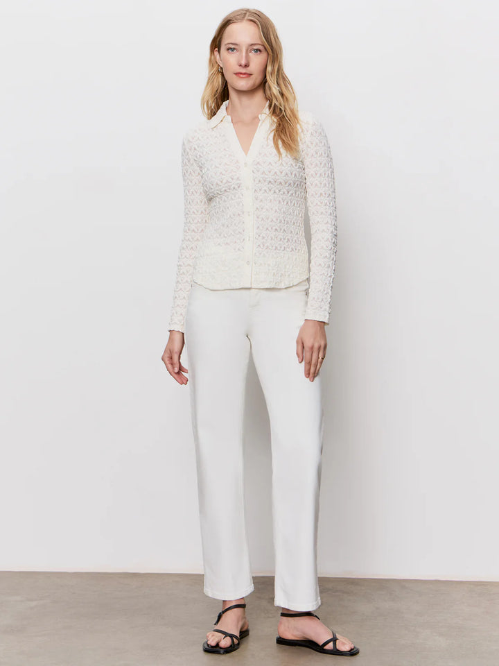 Sanctuary Dreamgirl Lace Button Up Top
