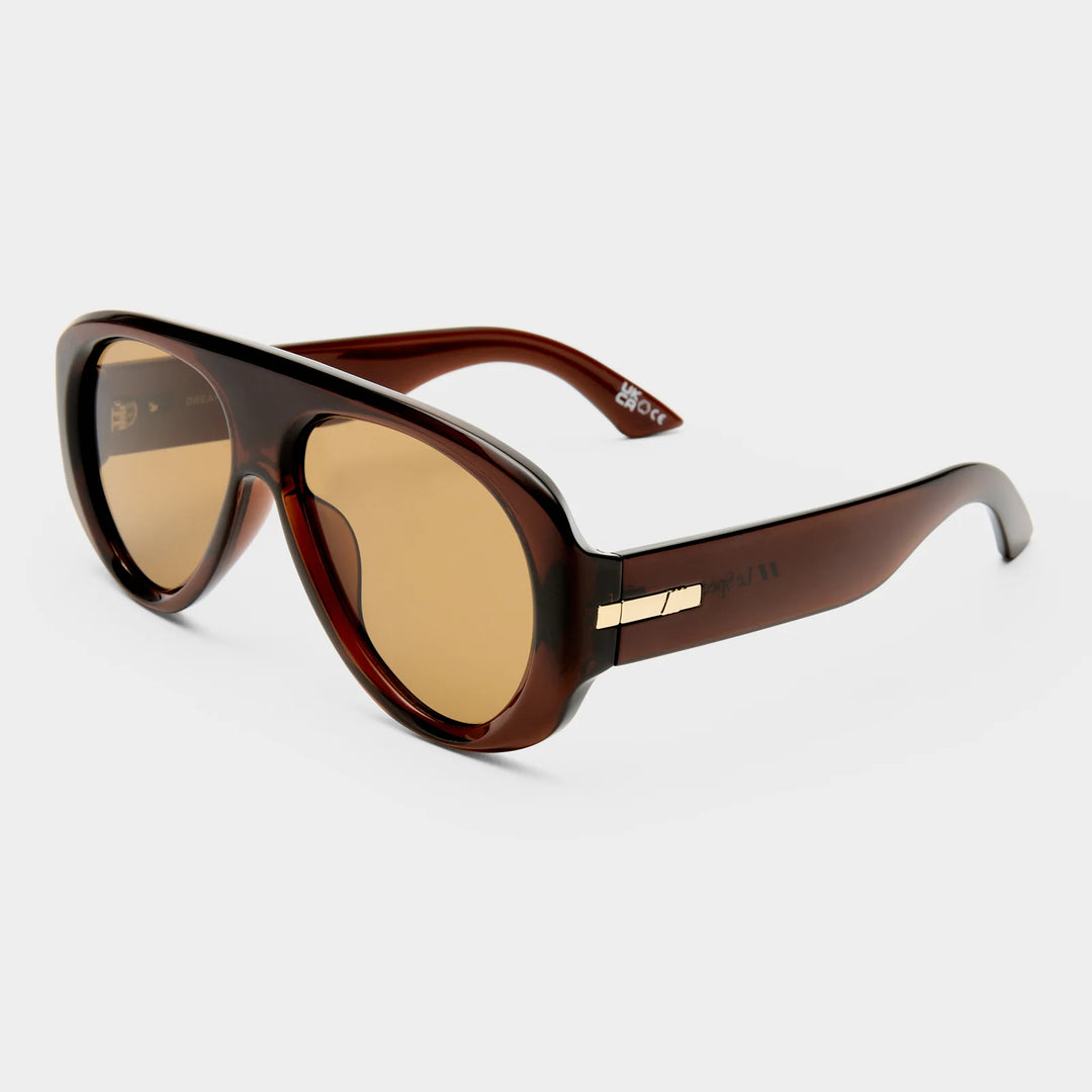 Le Specs Dreamboat Sunglasses - Cocoa