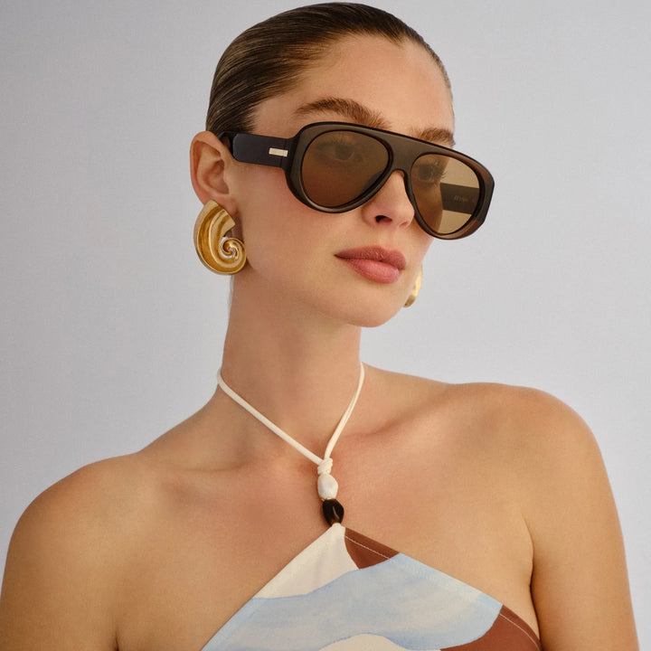 Le Specs Dreamboat Sunglasses - Cocoa
