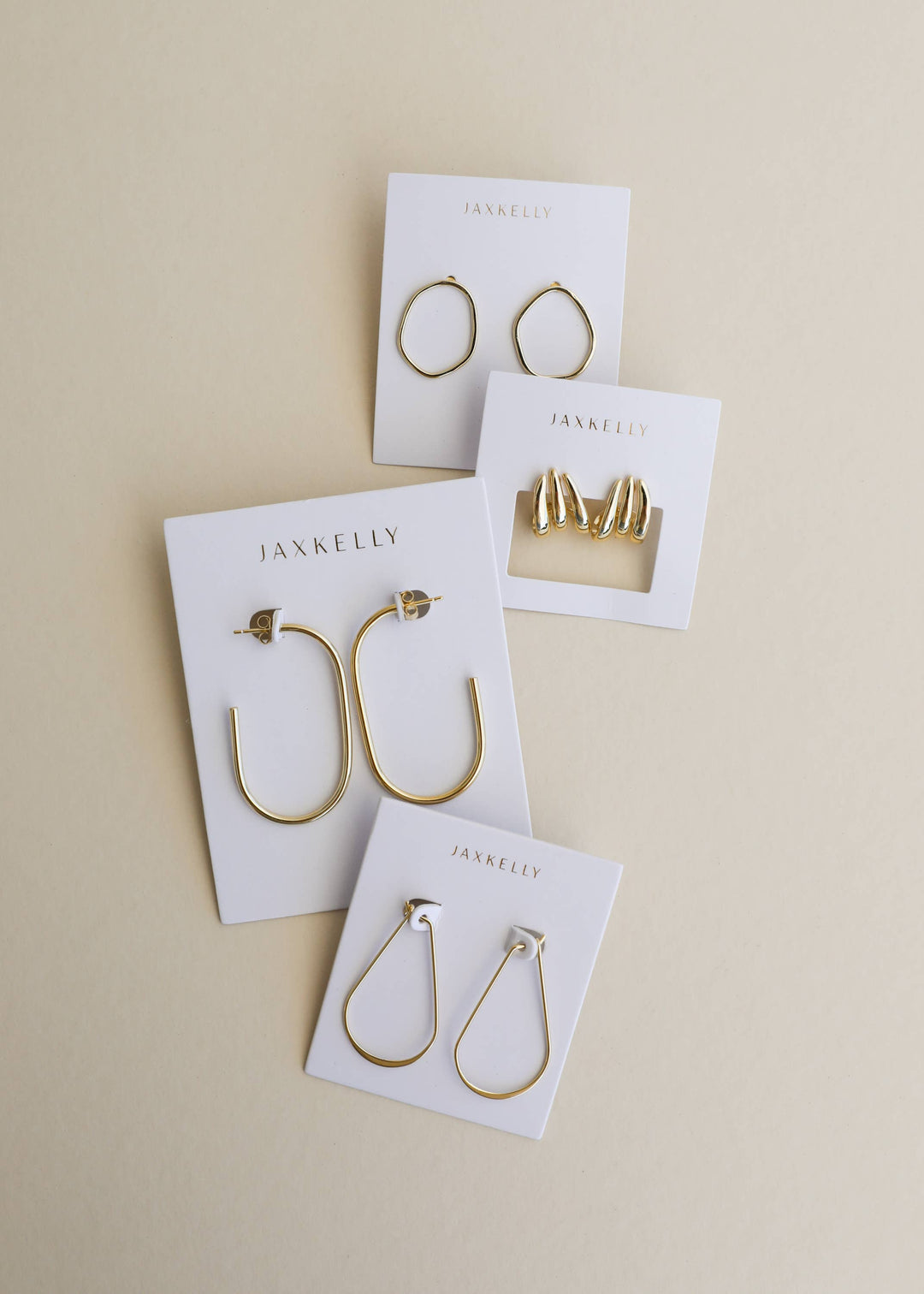 JaxKelly - Gold Organic Hoop