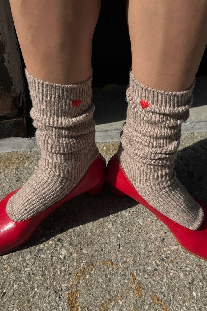 Le Bon Shoppe  Embroidered Snow Socks