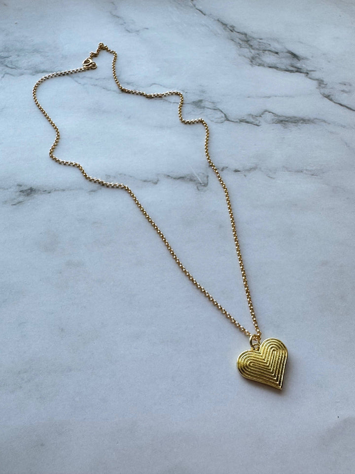 Jessica Matrasko Jewelry - Disco Heart Pendant Necklace