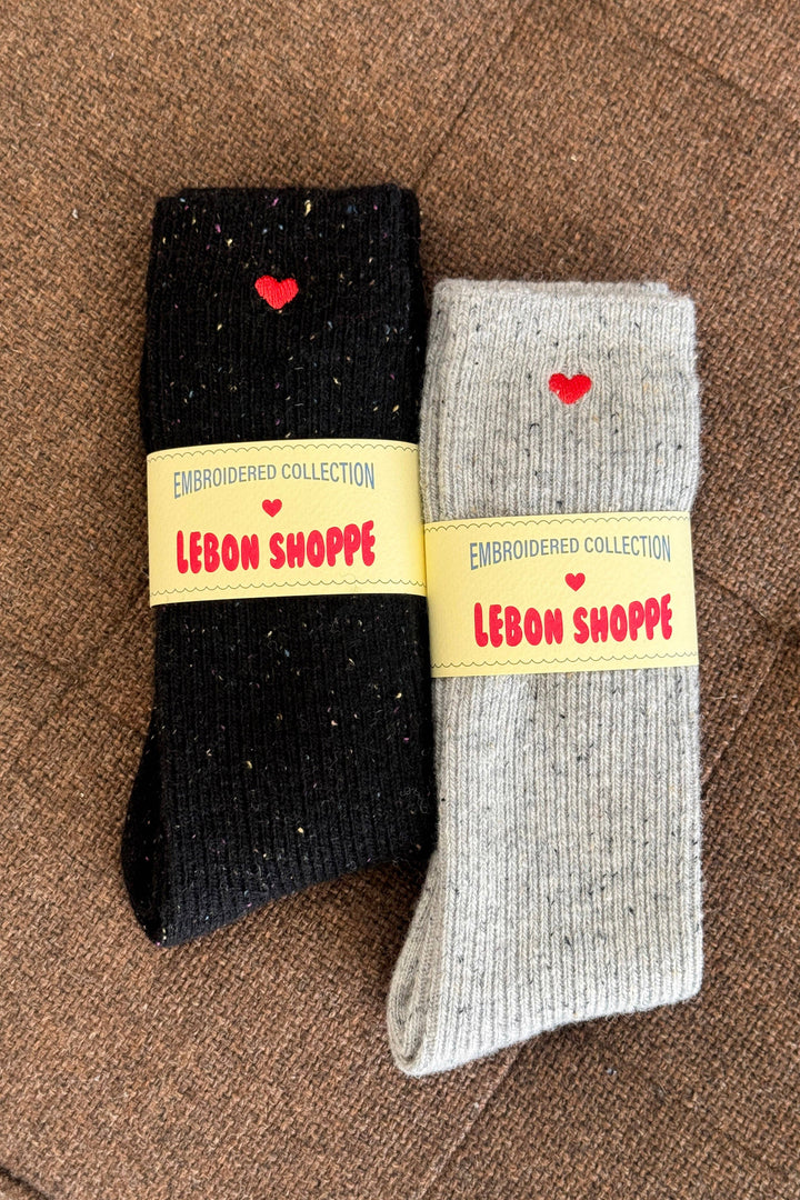 Le Bon Shoppe  Embroidered Snow Socks