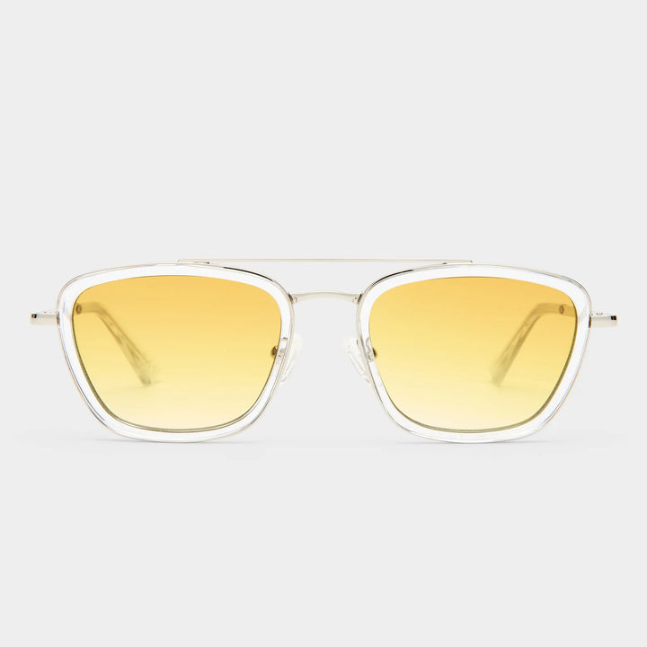 Le Specs Diametric - Silver Crystal Clear