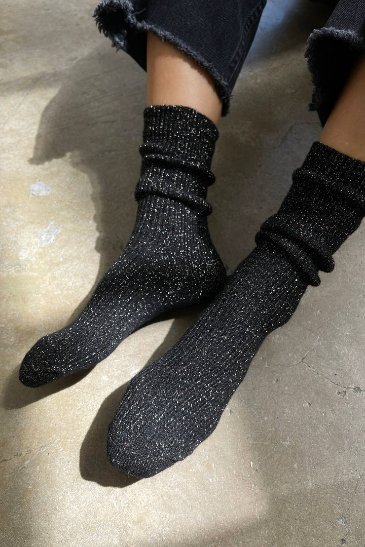 Le Bon Shoppe Winter Sparkle Socks: Starry Night