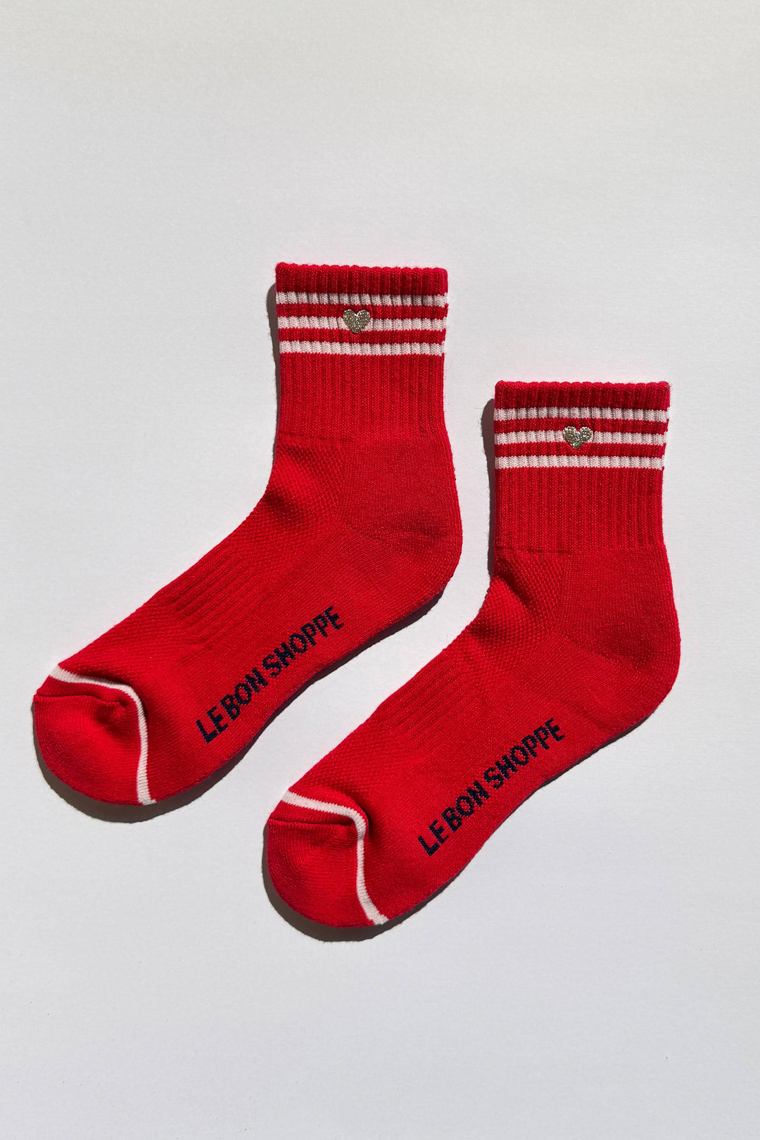 Le Bon Shoppe - Heart Embroidered Girlfriend socks