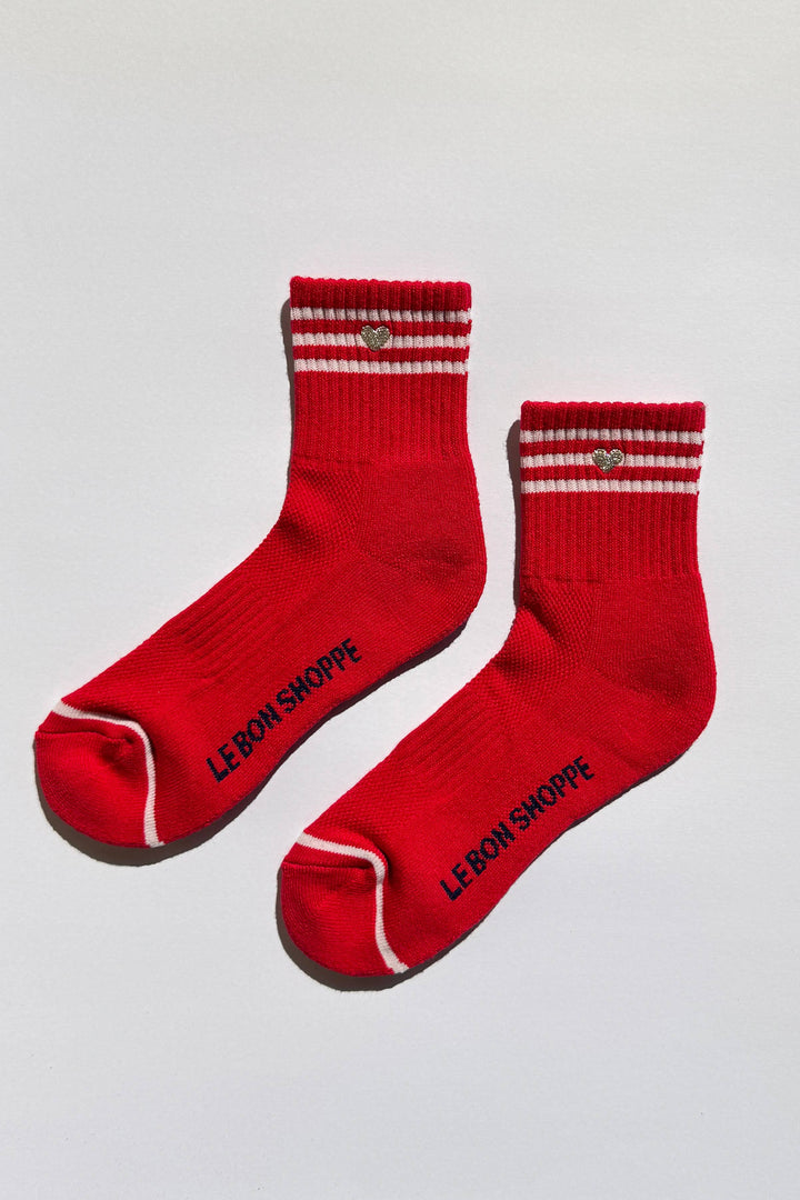 Le Bon Shoppe - Heart Embroidered Girlfriend socks