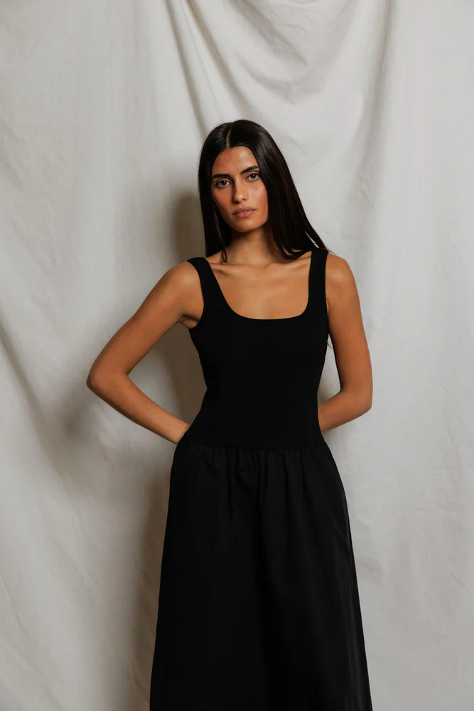 PERFECTWHITETEE Fabiola Poplin Tank Dress