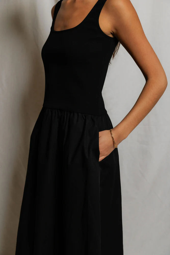 PERFECTWHITETEE Fabiola Poplin Tank Dress
