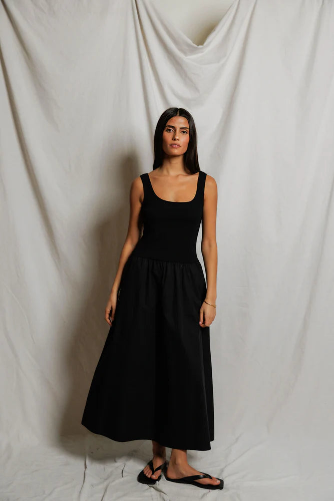 PERFECTWHITETEE Fabiola Poplin Tank Dress