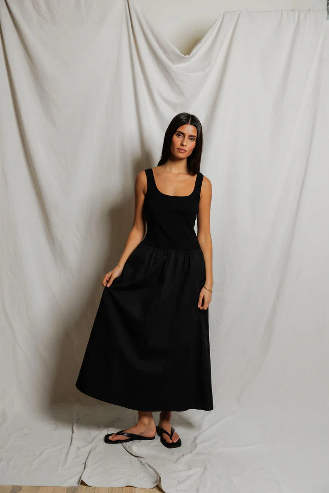 PERFECTWHITETEE Fabiola Poplin Tank Dress