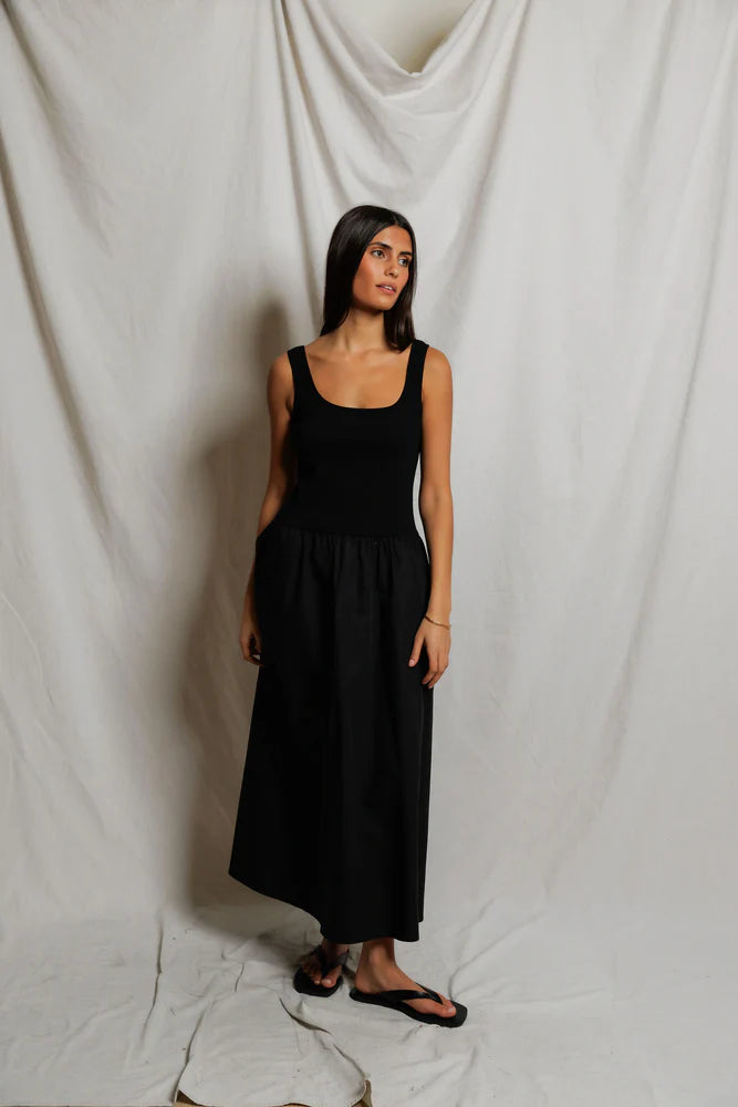PERFECTWHITETEE Fabiola Poplin Tank Dress