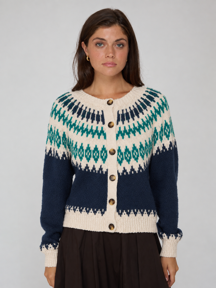 Autumn Cashmere Fair Isle Cardigan