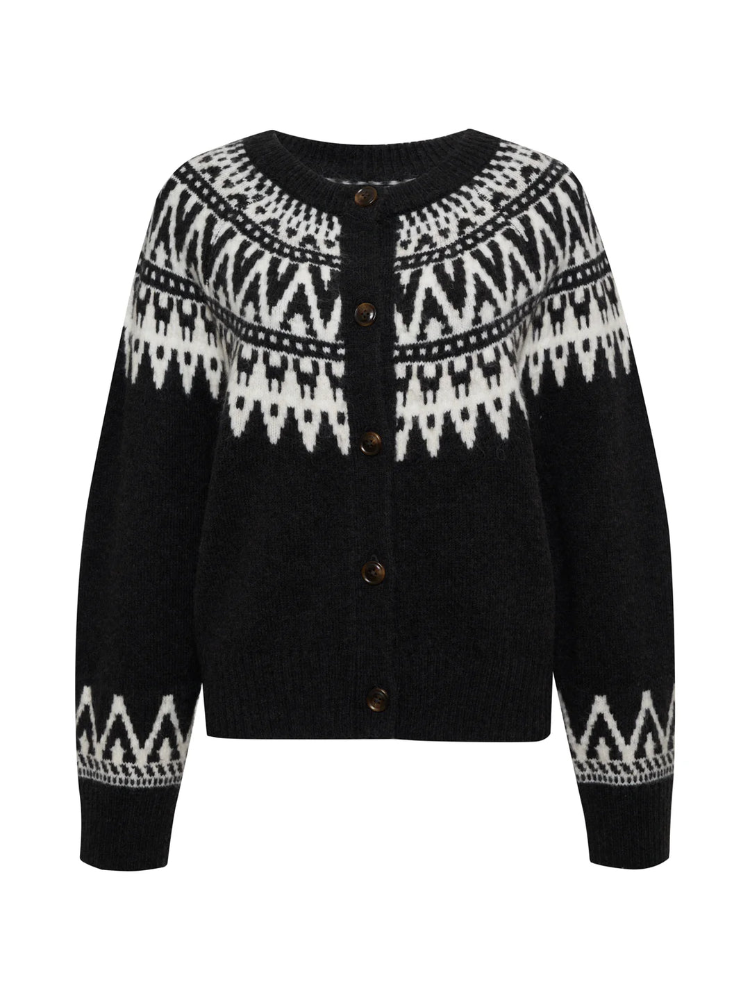 Sanctuary Fairisle Crewneck Cardi