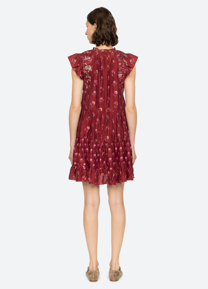 Sea NY Famke Flutter Sleeve Tunic Dres