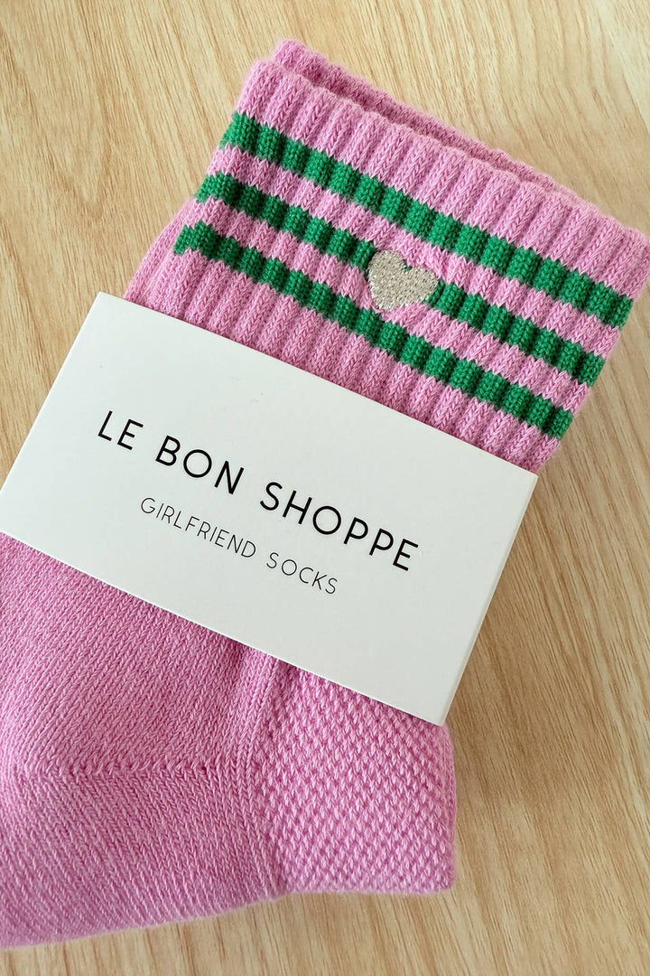 Le Bon Shoppe - Heart Embroidered Girlfriend socks