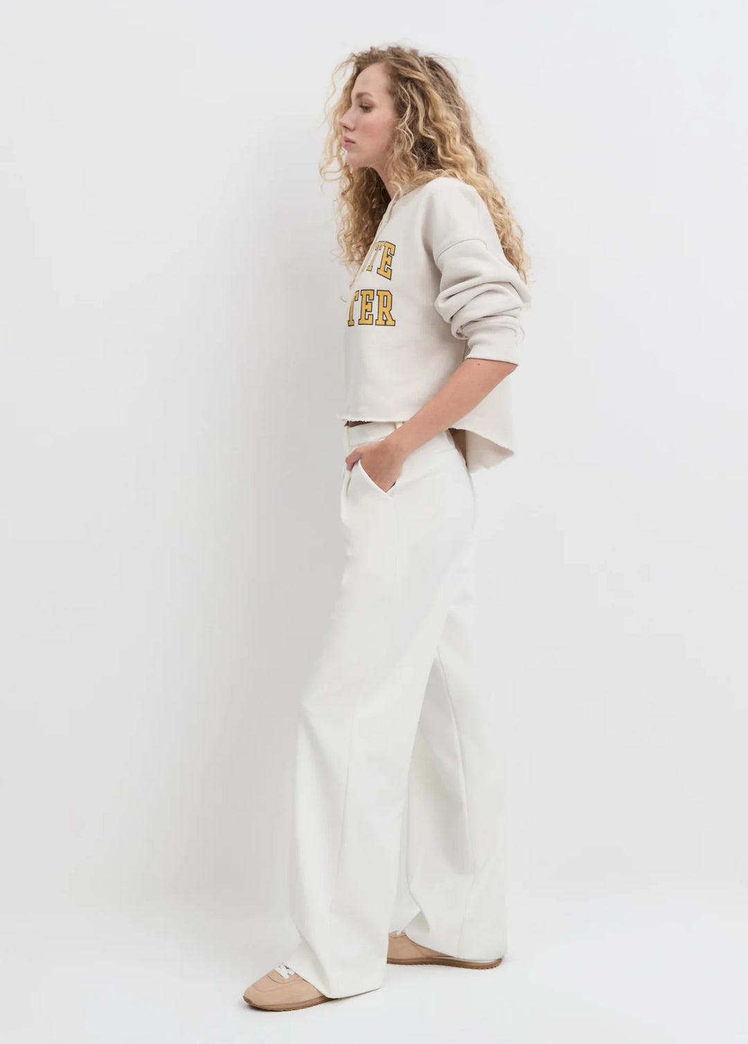 Favorite Daughter the Cropped Collegiate Hoodie