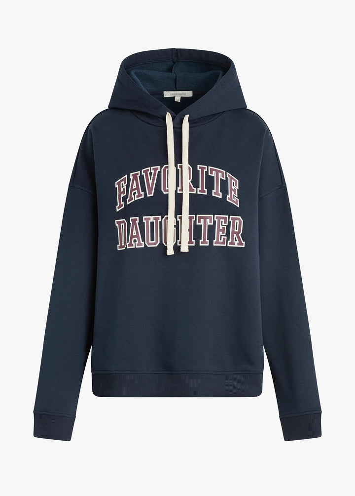 Favorite Daughter Collegiate Hoodie - Navy & Burgandy