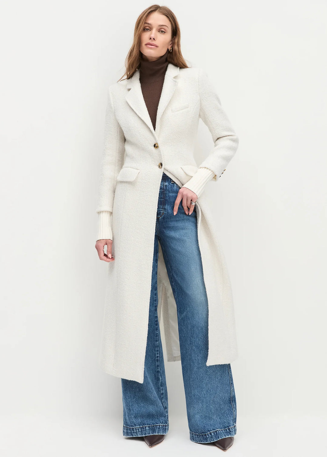 Favorite Daughter The City Coat Petite -Ivory