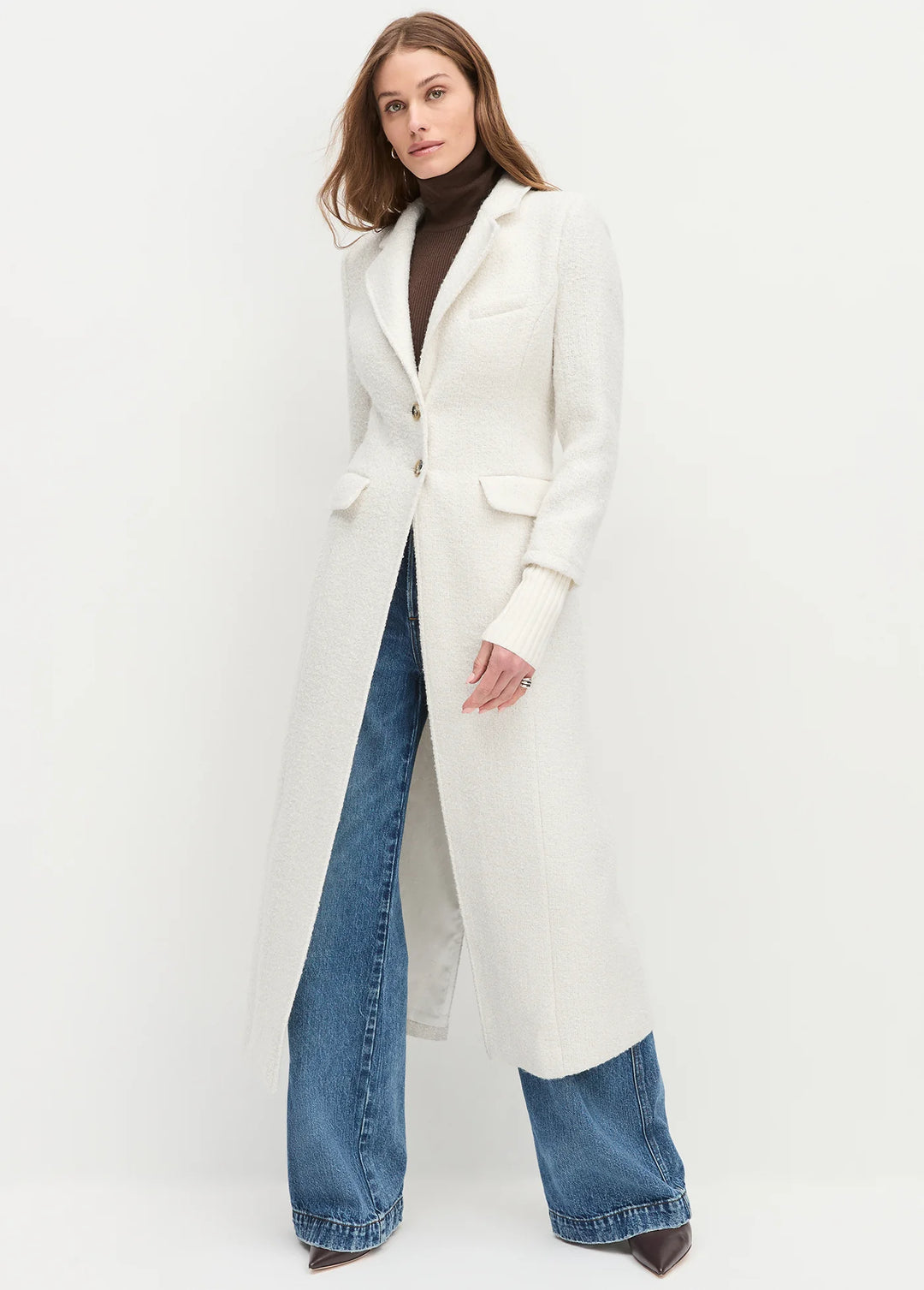 Favorite Daughter The City Coat Petite -Ivory
