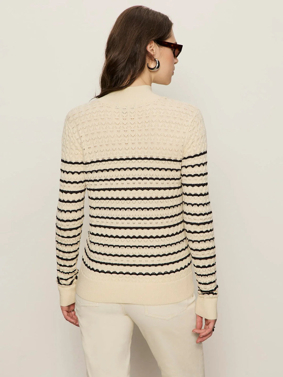 Sanctuary Forever Striped Mock Neck Sweater