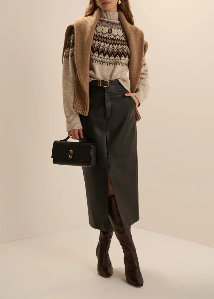 Favorite Daughter Chalet Turtle Neck Fair Isle Sweater
